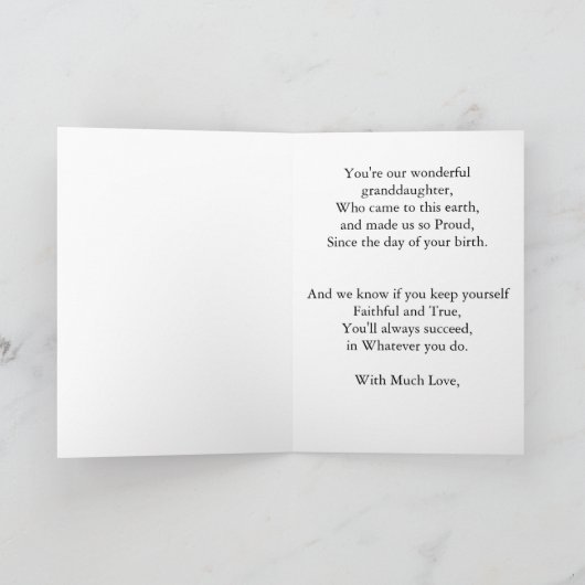  Meisjes Middelbare School Afstuderen Kaarten (Binnen)