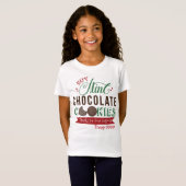 Meisjes Mint Chocolate Cookies Shirt Aangepast (Voorkant volledig)