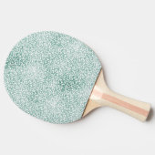 Meisjes Mint White Leopard Print Tafeltennisbatje (Zijkant)
