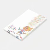 Meisjes Mitzvah Note - 4x6 Sticky Notepad (Schuin)