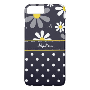 Meisjes Mod Daisies en Polka Dots met naam Case-Mate iPhone Case