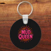 Meisjes modderkoningin rennen modderdiva modderige sleutelhanger (Voorkant)
