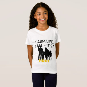 Meisjes mode boerderij T-shirt