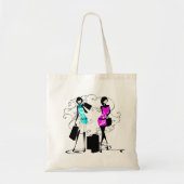 Meisjes mode model chic elegant tote bag (Voorkant)