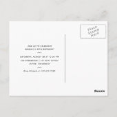 Meisjes mode nacht feest briefkaart (Achterkant)