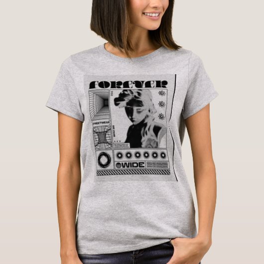 Meisjes mode t-shirt (Voorkant)