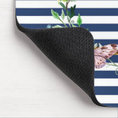 Meisjes Modern Chic Butterflies Stripes Muismat (Hoek)
