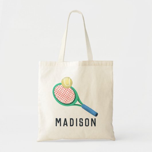 Meisjes Modern en Sporty Tennis Kinder Tote Bag (Voorkant)