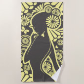 Meisjes Modern Minimalistische Kledikkeuken Strandlaken (Voorkant)