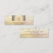 Meisjes Modern Professional, Bokeh Lotus Mini Visitekaartje (Voorkant / Achterkant)