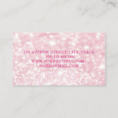 Meisjes Modern Professional, glittery, Bokeh, Lips Visitekaartje (Achterkant)