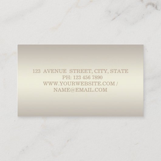 Meisjes Modern Professional, lipstick Visitekaartje (Achterkant)