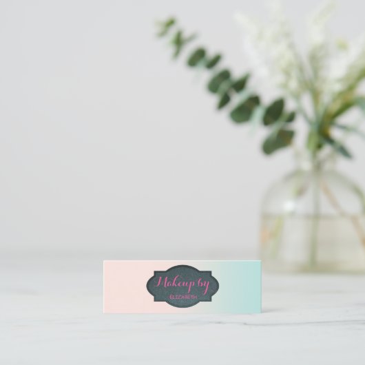 Meisjes Modern Professional Mini Visitekaartje (Staand voorkant)