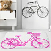 Meisje's  Modern Roze Paarse Fiets Badmat