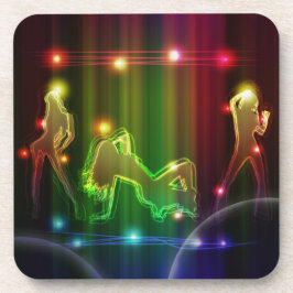 Meisjes Modern Trendy Neon Lights Bier Onderzetter