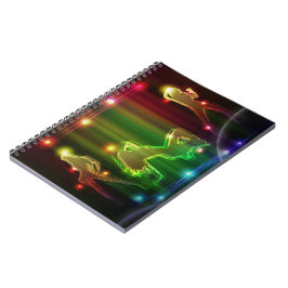 Meisjes Modern Trendy Neon Lights Notitieboek
