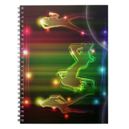 Meisjes Modern Trendy Neon Lights Notitieboek