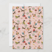 Meisjes Moderne Actie Superheld Kids Verjaardag Kaart (Achterkant)