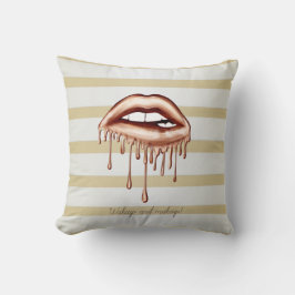 Meisjes moderne gouden strips, metalen druppelaars kussen