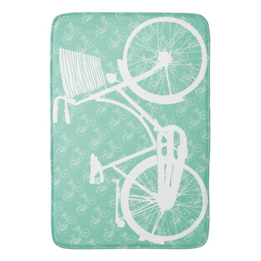 Meisjes  moderne motorfiets badmat (Voorkant Verticaal)