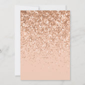 Meisjes moderne perzikglittertypografie 30 jaar (Achterkant)