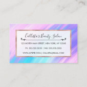 Meisjes moderne roze Paarse schildermuizen Klantenkaartje (Achterkant)