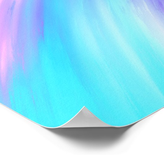 Meisjes moderne roze Paarse schildermuizen Poster (Hoek)