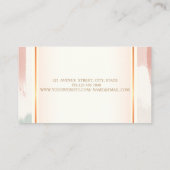 Meisjes Moderne, Waterverf penseelstreekas Visitekaartje (Achterkant)