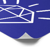 meisjes modes naadloos met slogan . Handje d Poster (Hoek)