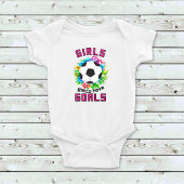 Meisjes moeten doelen hebben voetbal baby meisje b romper