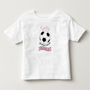 Meisjes moeten een voetbal peuter-shirt hebben kinder shirts
