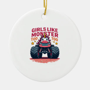 Meisjes Mogen Ook Monstertrucks Vind Retro Eenhoor Keramisch Ornament