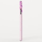 Meisjes monkey roze paarse grafische naam Case-Mate iPhone case (Achterkant/rechts)