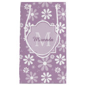 Meisjes Monogram Light Paarse Daisy Flowers en Nam Klein Cadeauzakje (Voorkant)