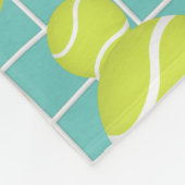 Meisjes monogram tennisballen een net detail fleece deken (Hoek)