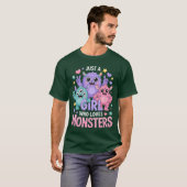 Meisjes Monster vintage T-shirt (Voorkant volledig)