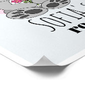 Meisjes Mooie Koala Beer Cartoon & Naam Kinderkame Poster (Hoek)