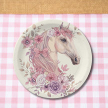 Meisjes Mooie Paardjes Pastel Bloemen Paard