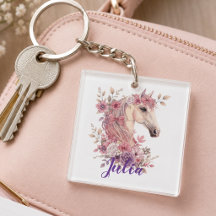 Meisjes Mooie Pony Pastelkleur Bloem Motief Persoo