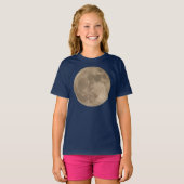 Meisjes Moon Shirt Full Moon T-shirts & Moon Gifts (Voorkant volledig)