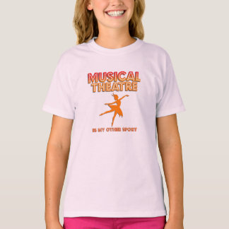 Meisjes Muziek Theater Is Mijn Andere Sport T-Shir T-shirt