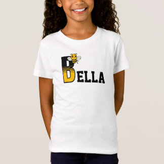 Meisjes Naam aangepaste start met B T-shirt