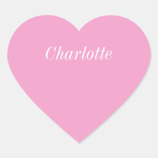 Meisjes Naam Roze Hart Sticker