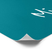 Meisjes naam slaapkamer poster met ijsje (Hoek)