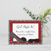 Meisjes nacht in PJ party in Red Kaart (Staand voorkant)