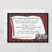 Meisjes nacht in PJ party in Red Kaart (Achterkant)