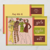 Meisjes nacht uit Vintage 70's Kaart (Voorkant / Achterkant)