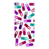 Meisjes Nail Poolse gekleurde Waterverf Reclamekaart (Achterkant)
