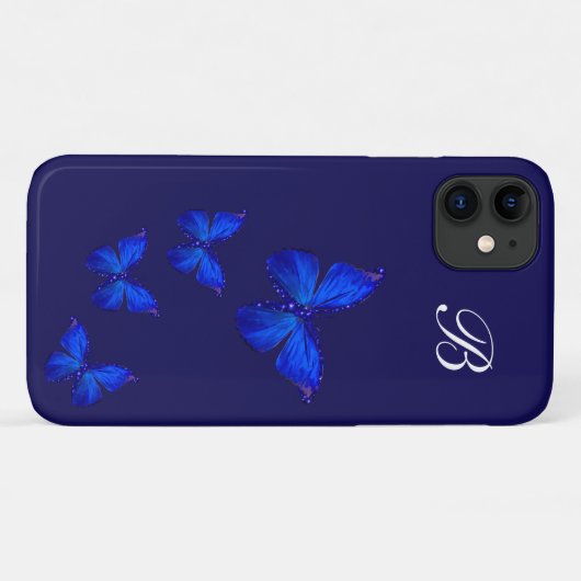 Meisjes Natuur Butterfly Monogram Case-Mate iPhone Case (Achterkant (horizontaal))