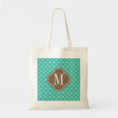 Meisjes Nautical Anchors Turquoise brown personali Tote Bag (Voorkant)